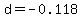 d=-0.118
