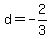 d=-2%2F3