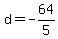 d=-64%2F5