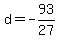 d=-93%2F27