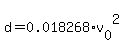 d=0.018268+%2A+v%5B0%5D%5E2