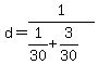d=1%2F%281%2F30%2B3%2F30%29