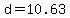 d=10.63