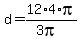 d=12%2A4%2Api%2F%283pi%29