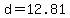 d=12.81