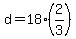 d=18%282%2F3%29