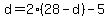 d=2%2828-d%29-5
