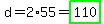 d=2%2A55=highlight_green%28110%29