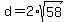 d=2%2Asqrt%2858%29