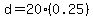 d=20%280.25%29