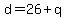 d=26%2Bq