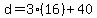 d=3%2816%29%2B40