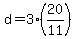 d=3%2820%2F11%29