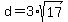 d=3%2Asqrt%2817%29