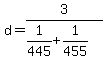 d=3%2F%281%2F445%2B1%2F455%29