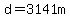 d=3141m