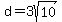 d=3sqrt%2810%29