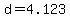 d=4.123