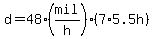 d=48%28mil%2Fh%29%287%2A5.5h%29