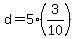 d=5%283%2F10%29