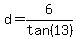 d=6%2Ftan%2813%29