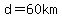 d=60km