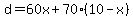 d=60x%2B70%2810-x%29