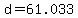 d=61.033