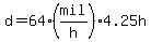 d=64%28mil%2Fh%29%2A4.25h