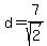 d=7%2Fsqrt%282%29