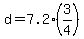 d=7.2%2A%283%2F4%29