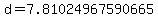 d=7.81024967590665