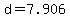 d=7.906