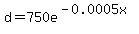 d=750e%5E%28-0.0005x%29