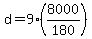 d=9%288000%2F180%29