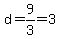 d=9%2F3=3