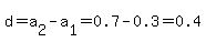 d=a%5B2%5D-a%5B1%5D=0.7-0.3=0.4