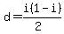 d=i%281-i%29%2F%282%29