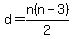 d=n%28n-3%29%2F2