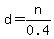 d=n%2F0.4