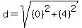 d=sqrt%28%280%29%5E2%2B%284%29%5E2%29