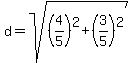 d=sqrt%28%284%2F5%29%5E2%2B%283%2F5%29%5E2%29