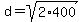 d=sqrt%282%2A400%29
