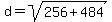 d=sqrt%28256%2B484%29