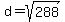 d=sqrt%28288%29