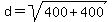 d=sqrt%28400%2B400%29