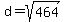 d=sqrt%28464%29