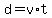 d=v%2A+t