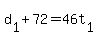 d%5B1%5D+%2B+72+=+46t%5B1%5D