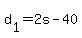 d%5B1%5D+=+2s+-+40